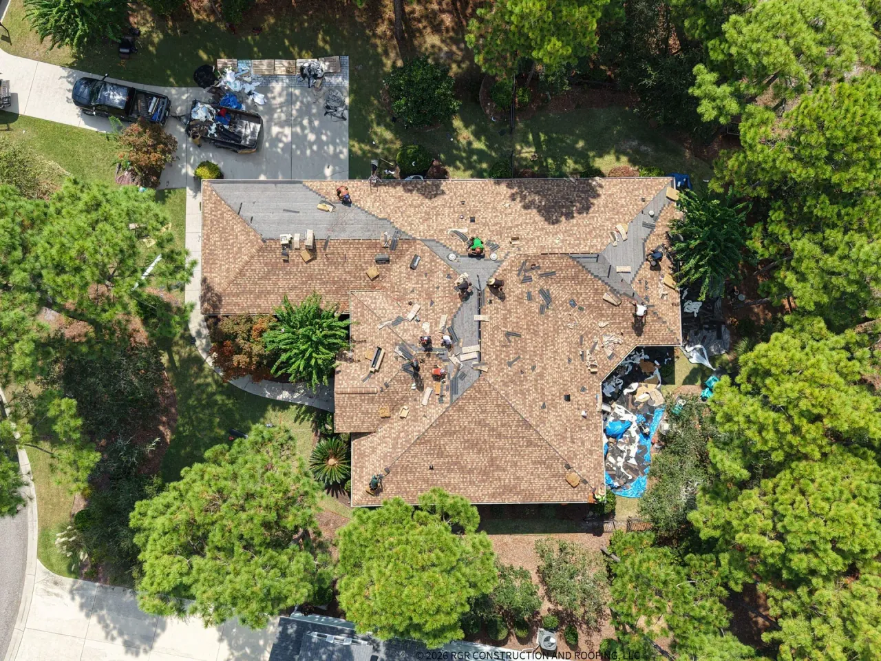 Residential roof replacement in St. James Plantation, Southport, NC