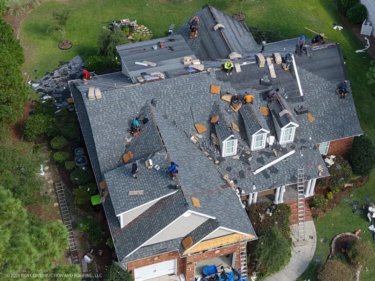 Residential roof replacement in Leland NC by licensed roofing contractor using FORTIFIED roofing standards