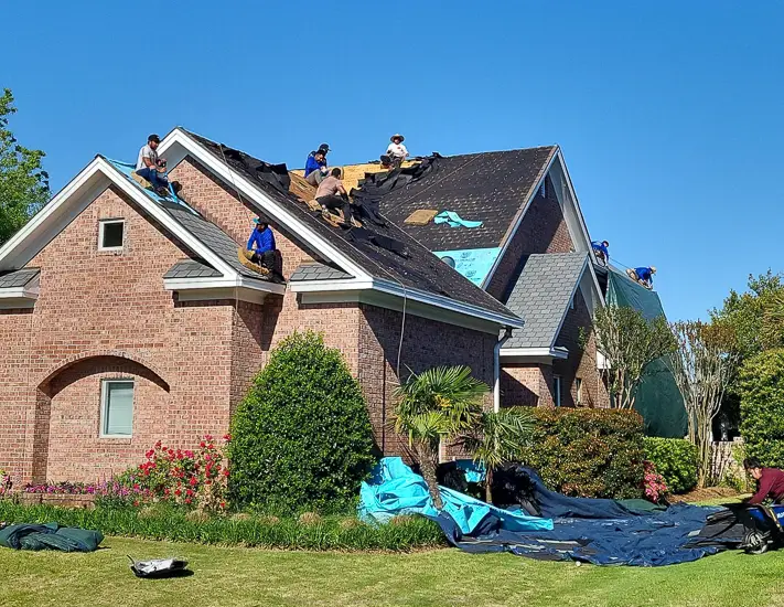 RGR roofing and construction service area in Southport NC