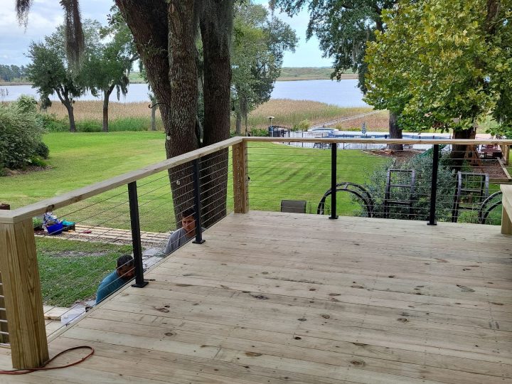 Custom Back Deck Build in Leland, NC by RGR Construction and Roofing, LLC
