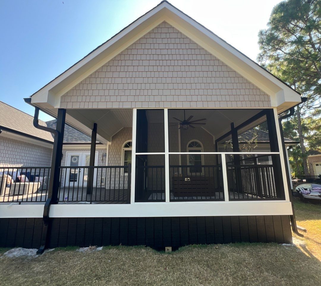 Back Porch Addition in Beau Rivage by RGR Construction and Roofing, LLC