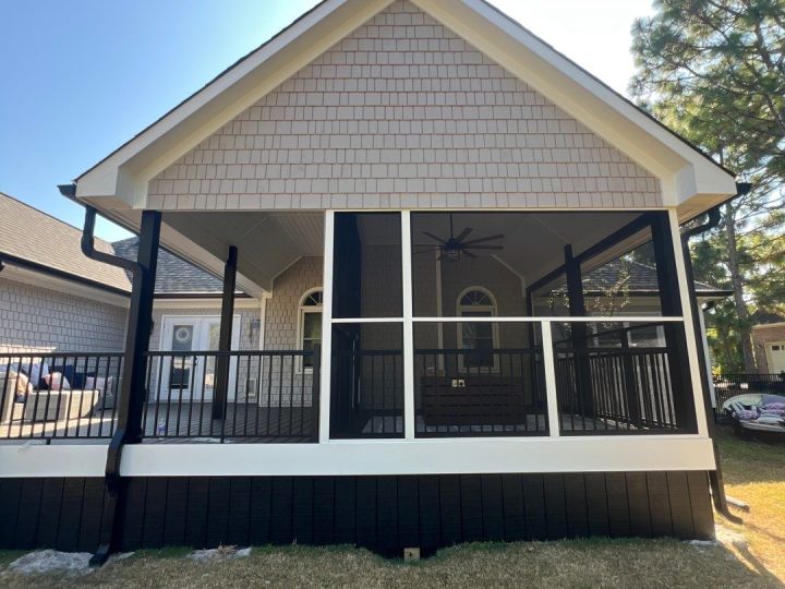 Back Porch Addition in Beau Rivage by RGR Construction and Roofing, LLC