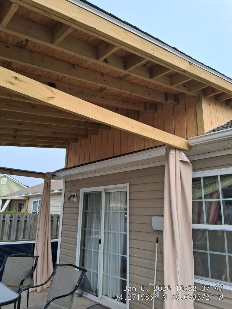 RGR Construction and Roofing FORTIFIED Roof Replacement project in Leland, NC