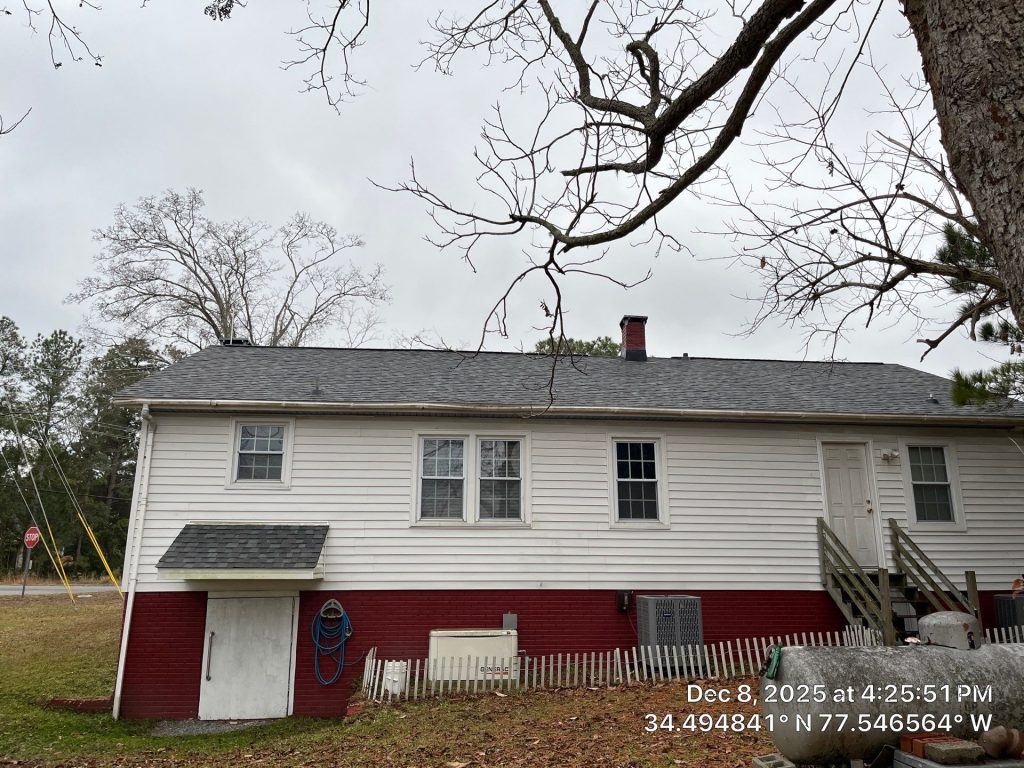 RGR Construction and Roofing FORTIFIED Roof Replacement project in Holly Ridge, NC