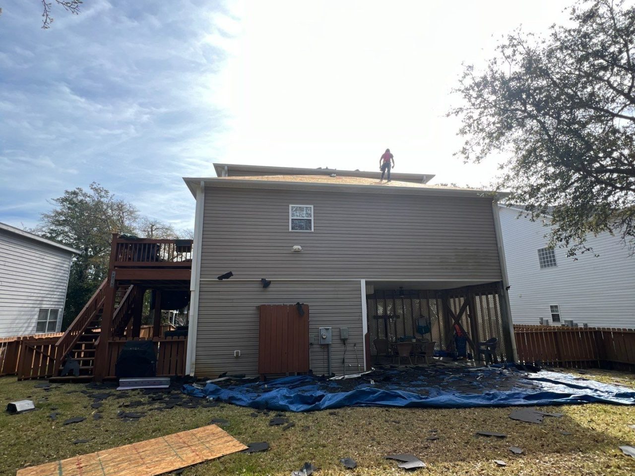 RGR Construction and Roofing, LLC FORTIFIED Roof Replacement project in Oak Island, NC
