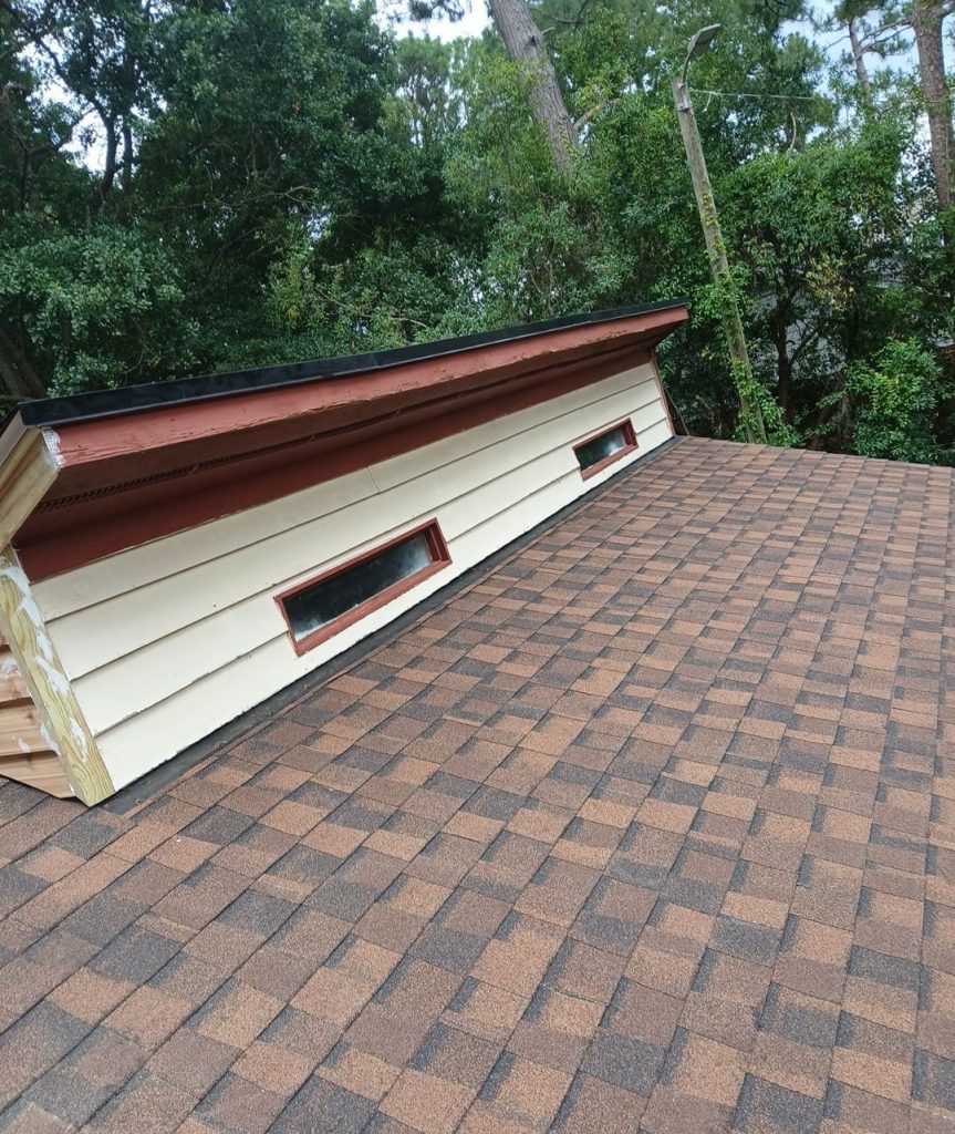 Hand-Nailed FORTIFIED Roof Replacement in Wilmington, NC with CertainTeed Landmark PRO Burnt Sienna — project photograph