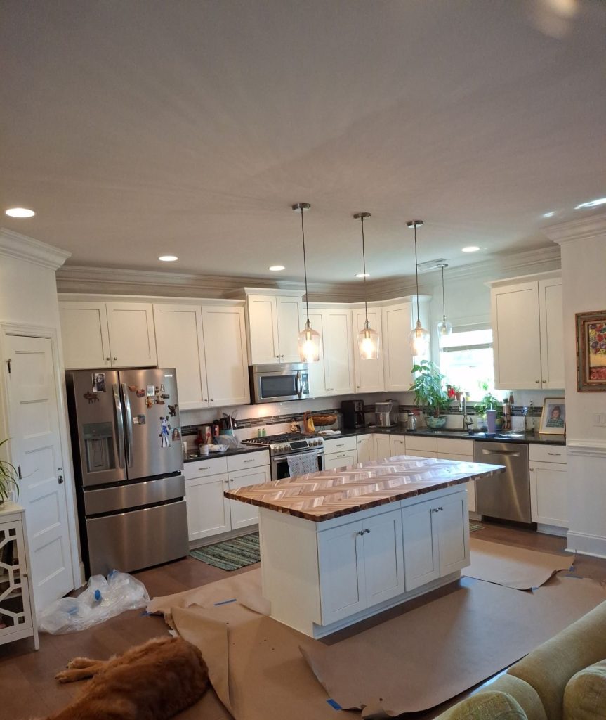 Kitchen Updates, Butler Pantry Removal, and Outdoor Shower Installation in Hampstead