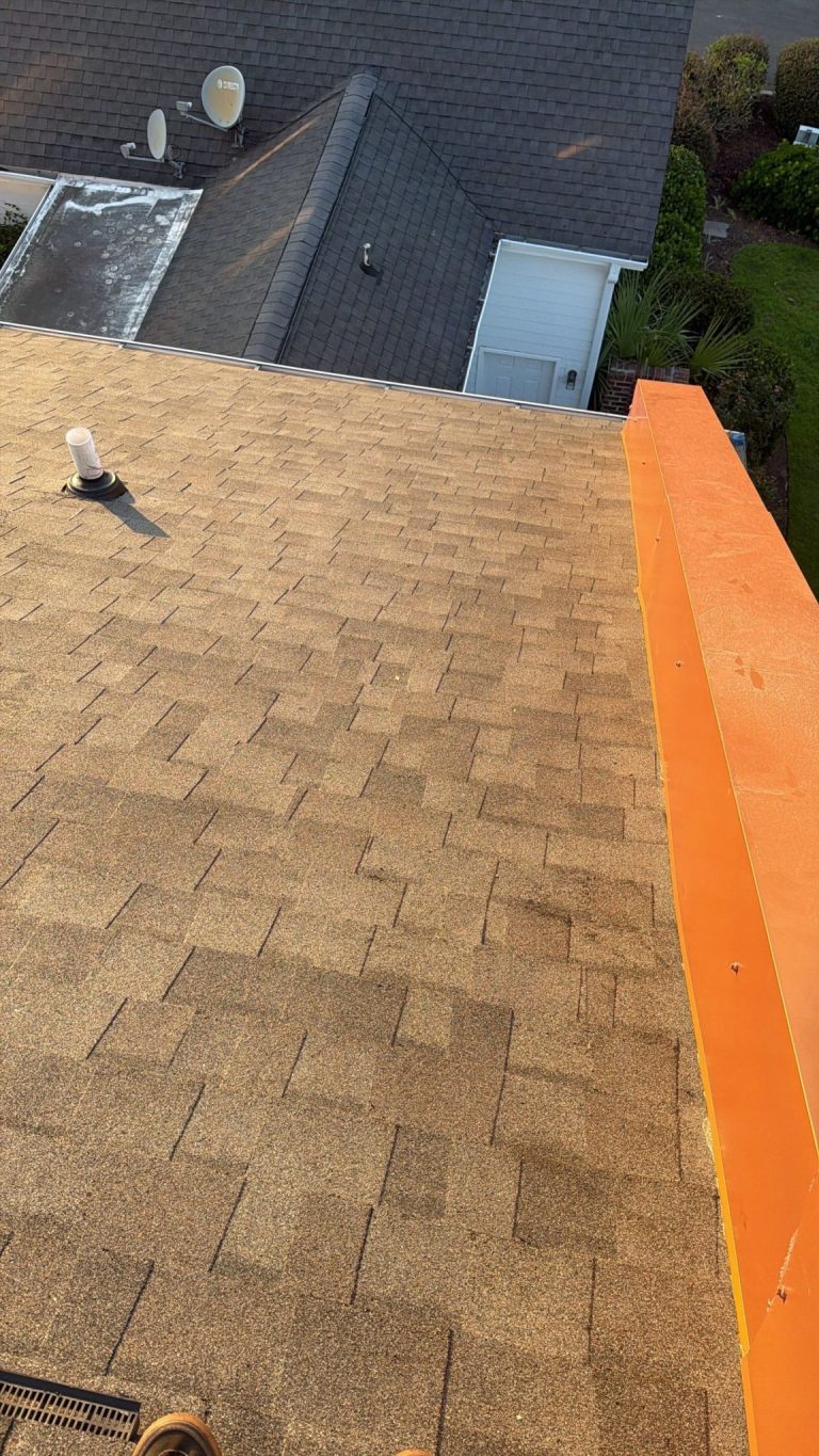 Sunset Beach Townhome Roof Repair and Decking Replacement with Owens Corning — project photograph