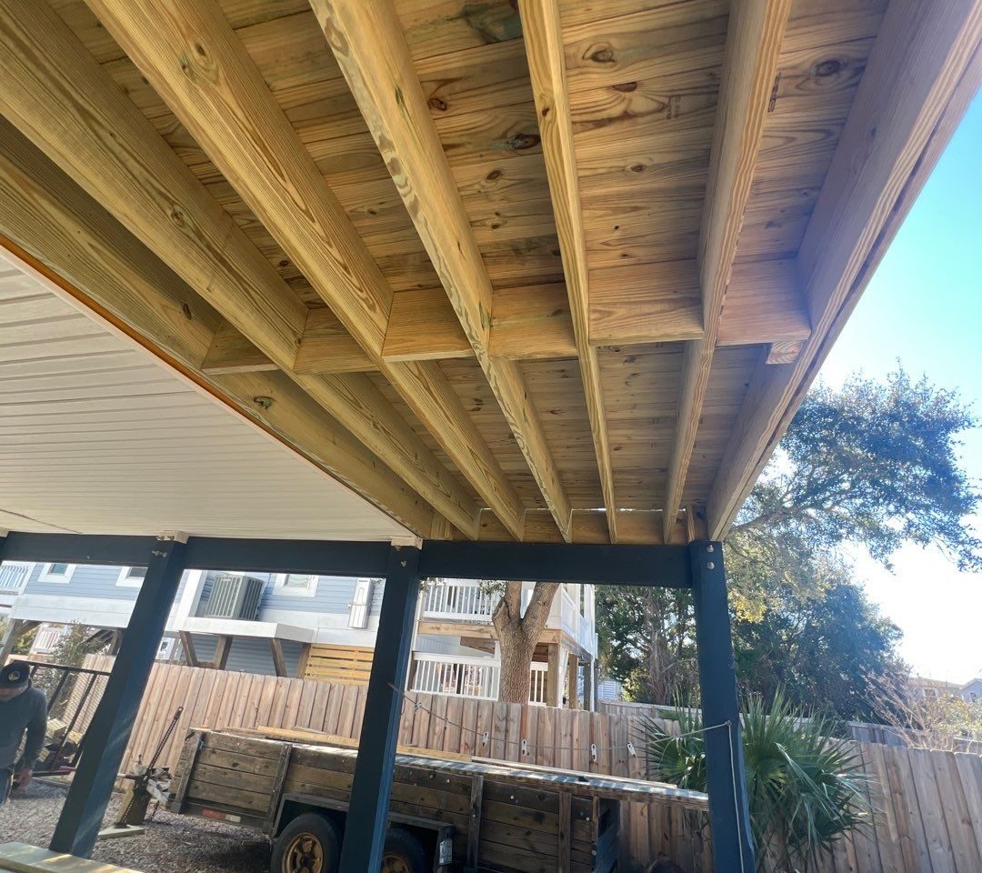 RGR Construction and Roofing, LLC Deck & Porches project in Oak Island, NC