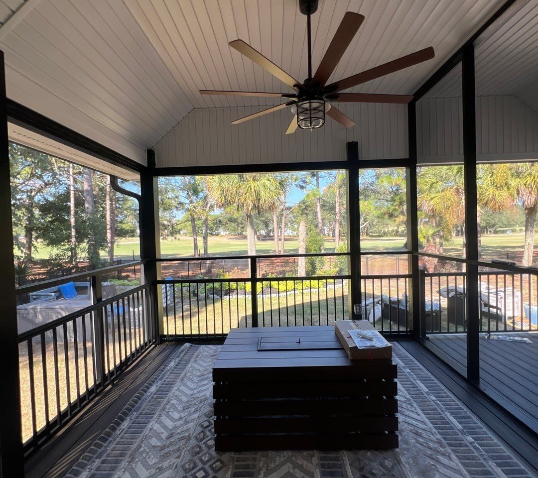 Back Porch Addition in Beau Rivage by RGR Construction and Roofing, LLC