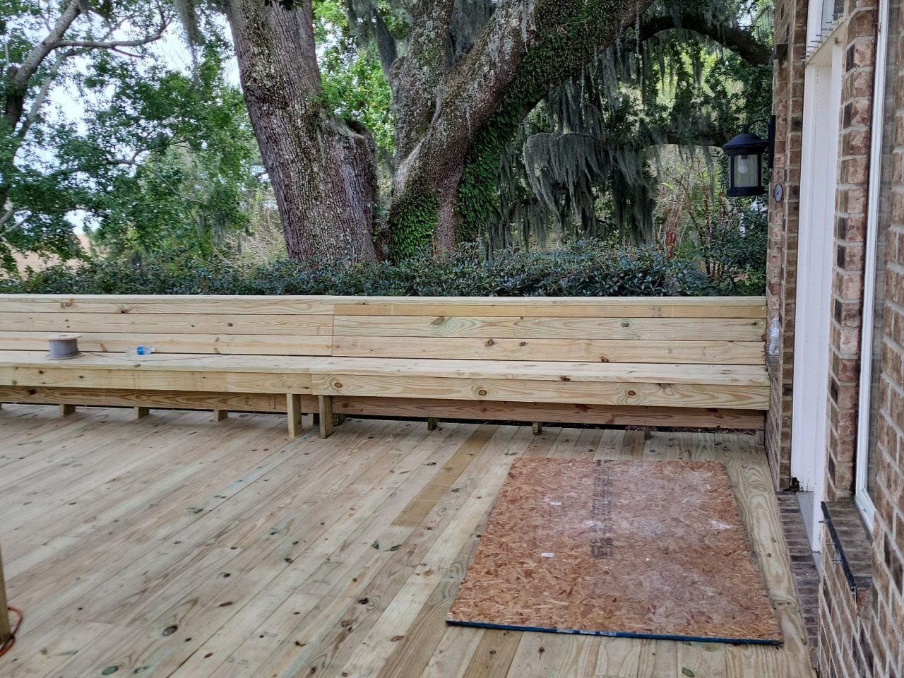 Custom Back Deck Build in Leland, NC by RGR Construction and Roofing, LLC