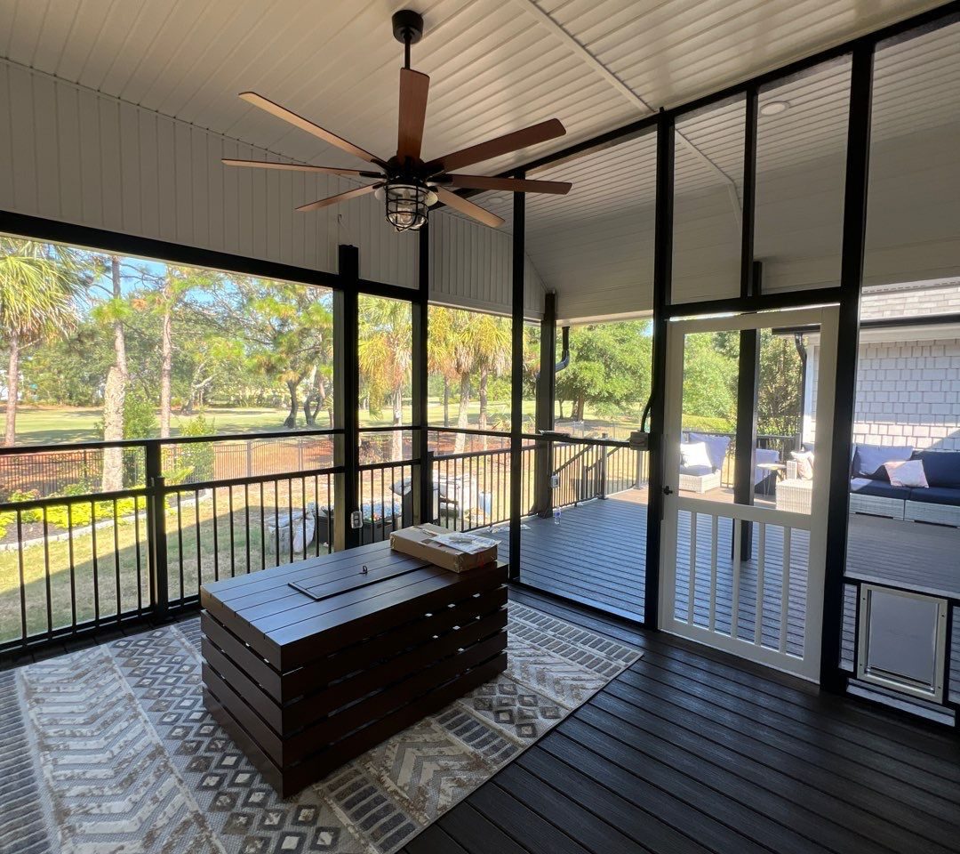 Back Porch Addition in Beau Rivage by RGR Construction and Roofing, LLC