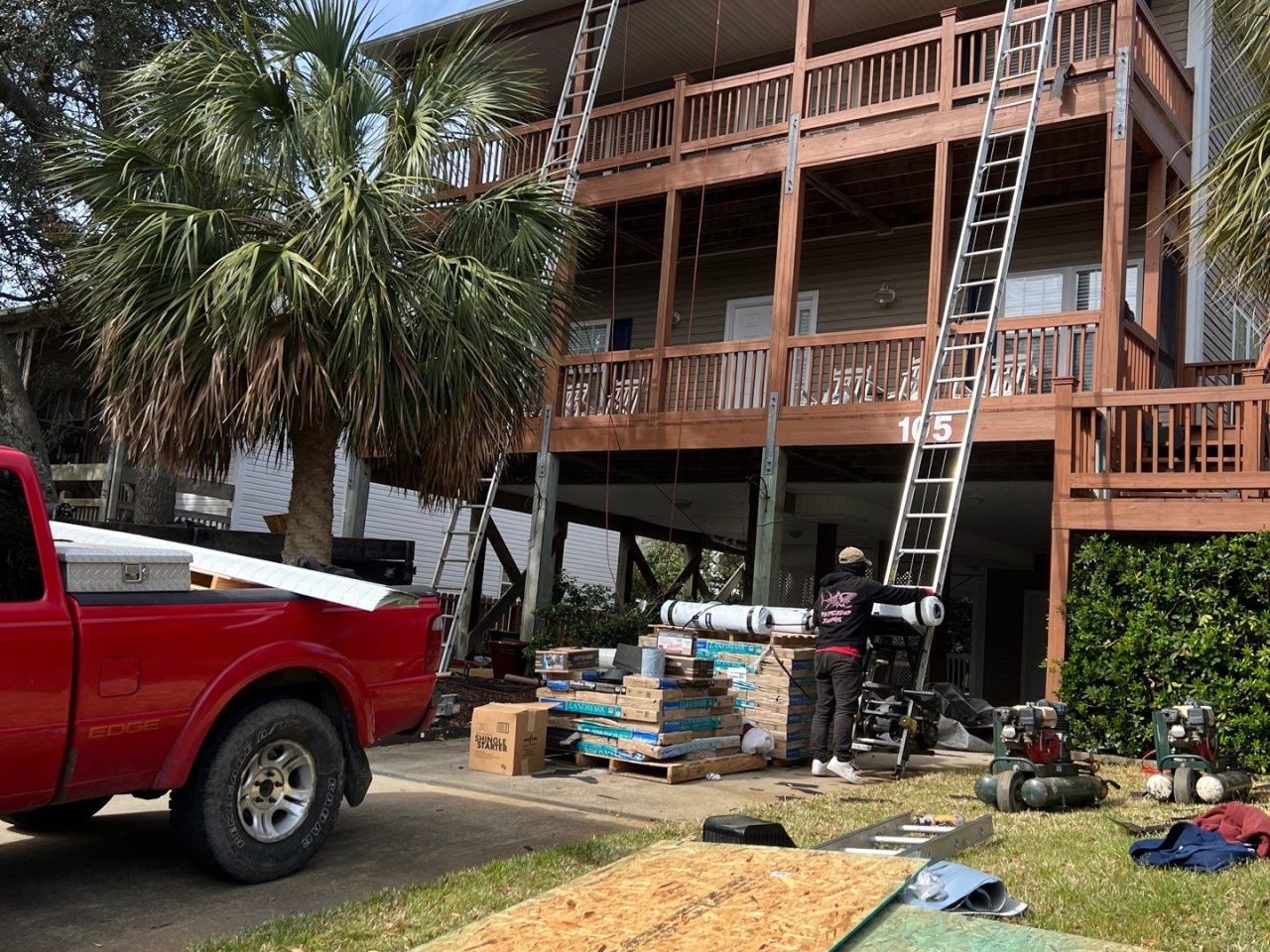 RGR Construction and Roofing, LLC FORTIFIED Roof Replacement project in Oak Island, NC