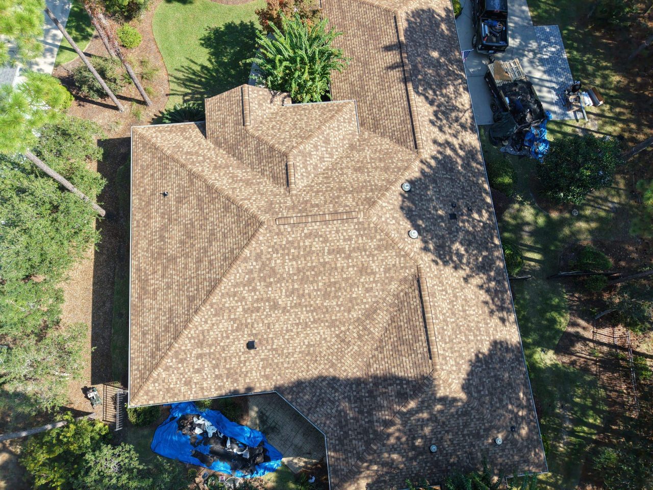 RGR Construction and Roofing FORTIFIED Roof Replacement project in Southport, NC
