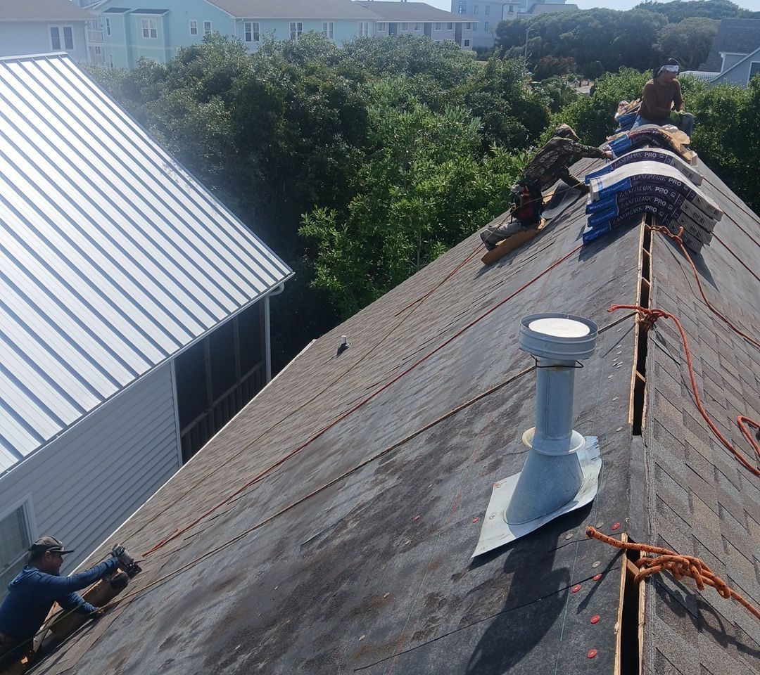 RGR Construction and Roofing FORTIFIED Roof Replacement project in Oak Island, NC