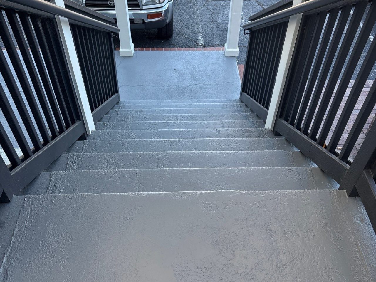 Waterway Lodge Commercial Property Concrete Steps Repair by RGR Construction and Roofing, LLC