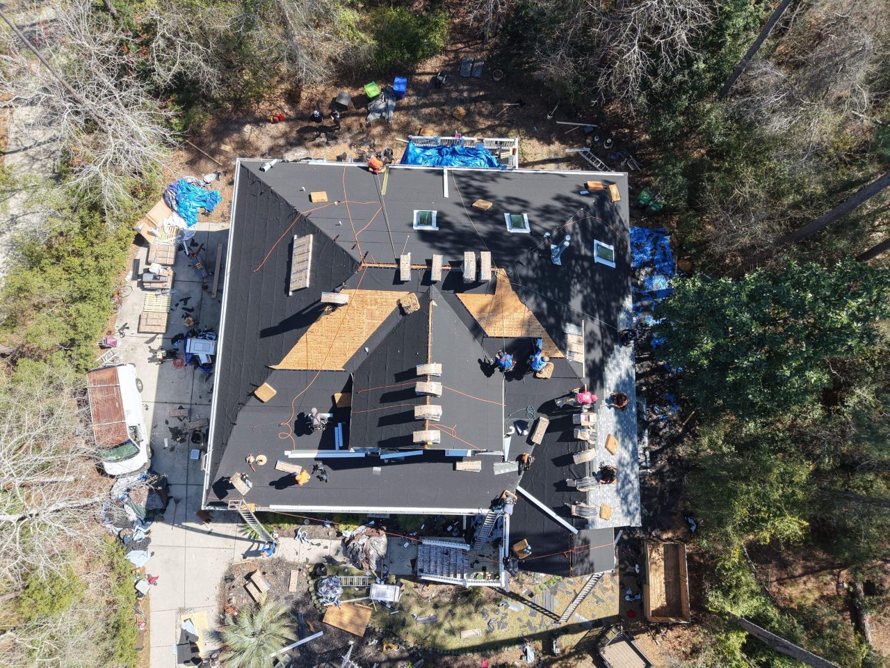 RGR Construction and Roofing FORTIFIED Roof Replacement project in Southport, NC