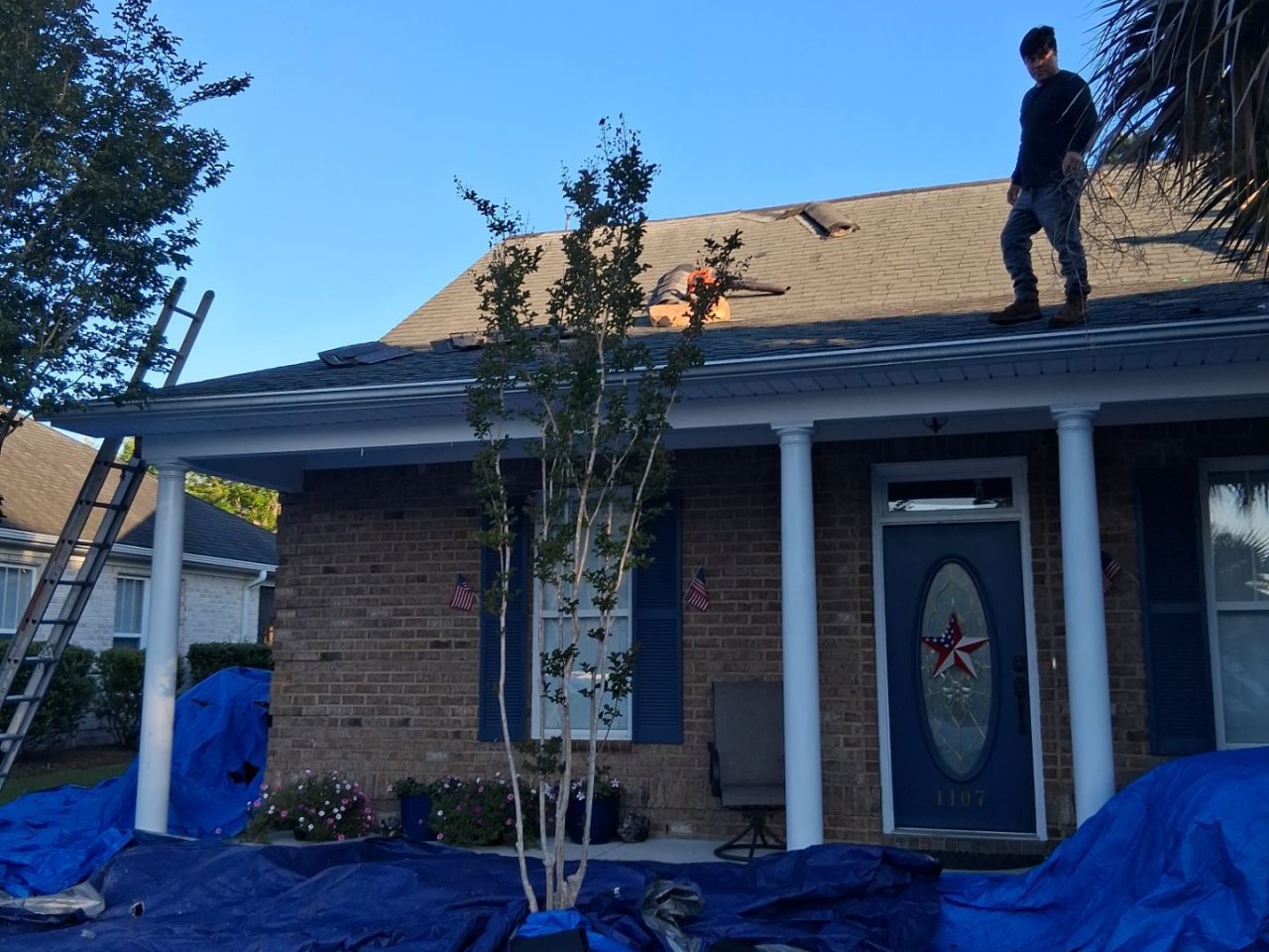 RGR Construction and Roofing FORTIFIED Roof Replacement project in Leland, NC