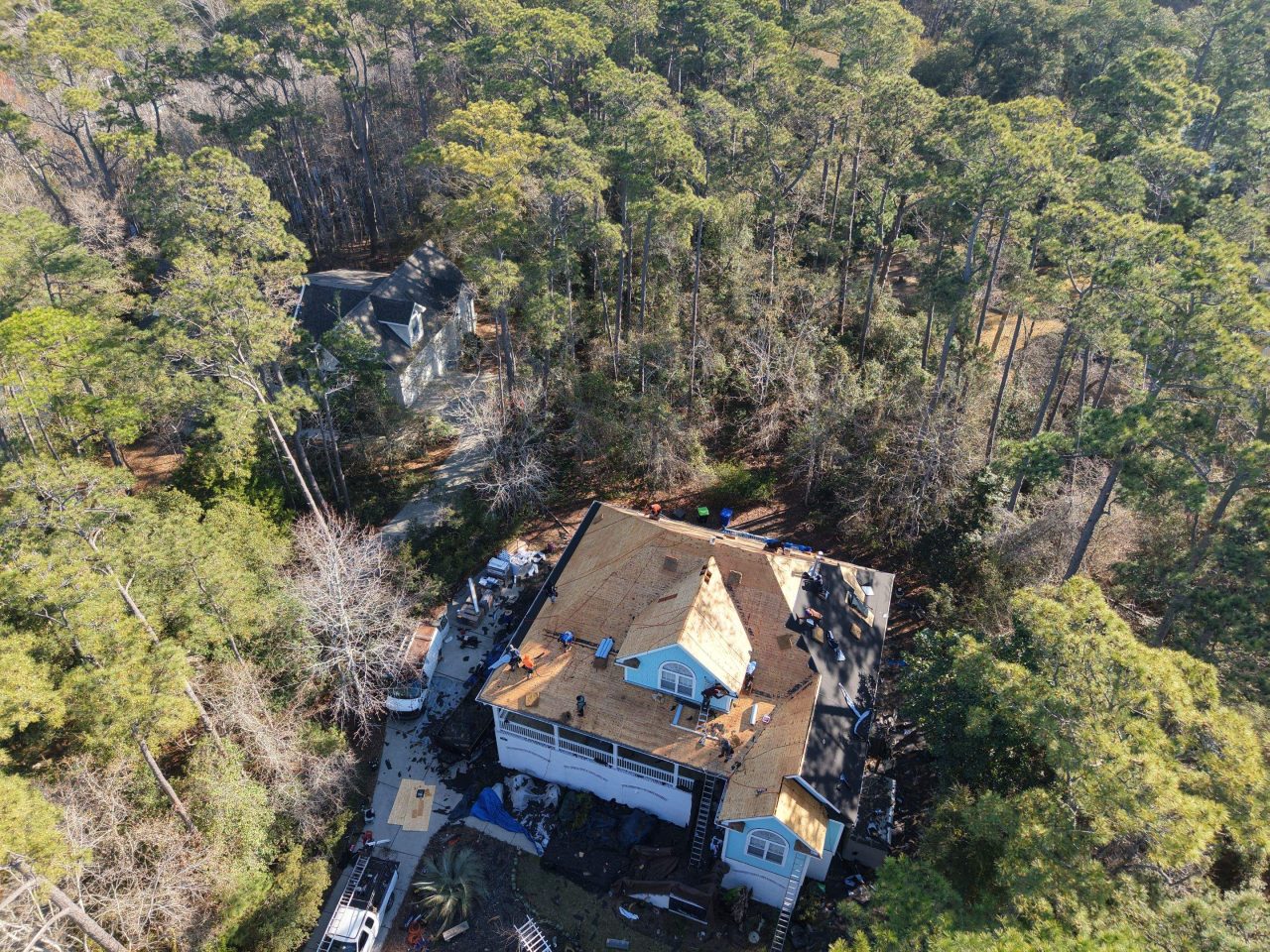 RGR Construction and Roofing FORTIFIED Roof Replacement project in Southport, NC