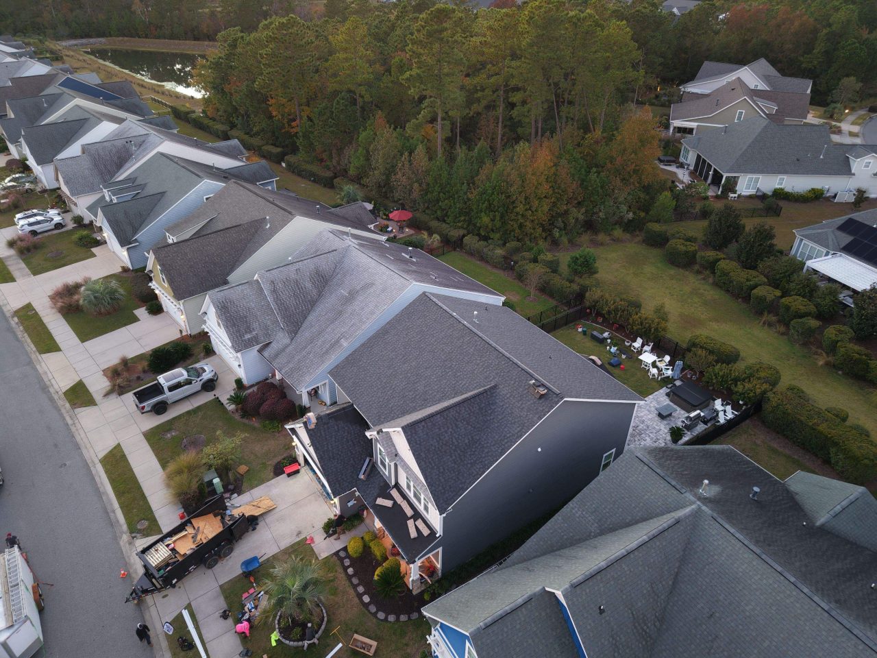 RGR Construction and Roofing FORTIFIED Roof Replacement project in Leland, NC