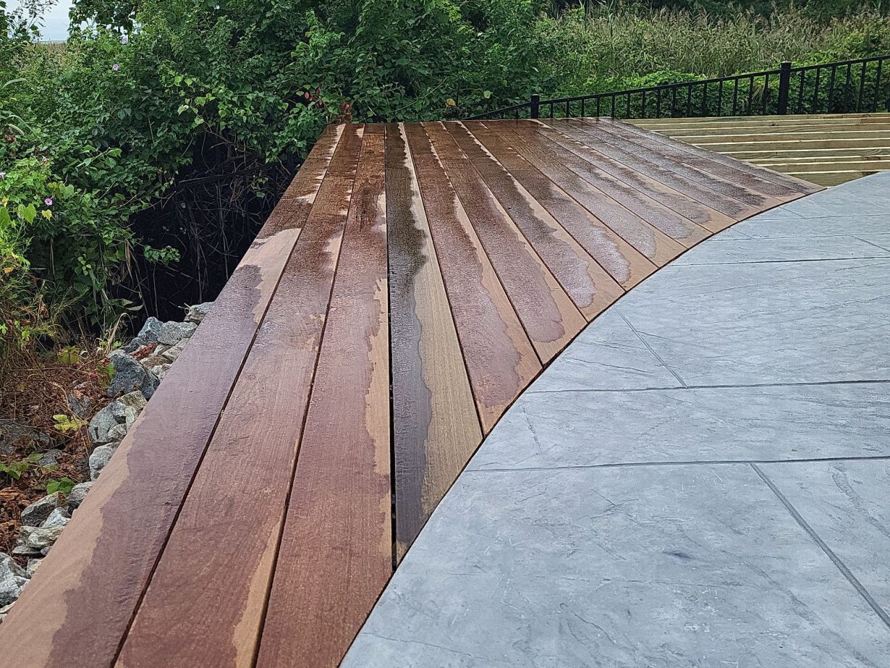 Pool Deck using IPE Decking Groved by RGR Construction and Roofing, LLC