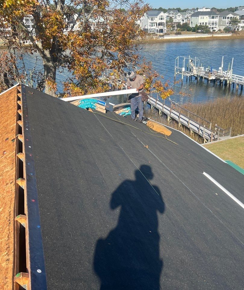 RGR Construction and Roofing, LLC FORTIFIED Roof Replacement project in Oak Island, NC