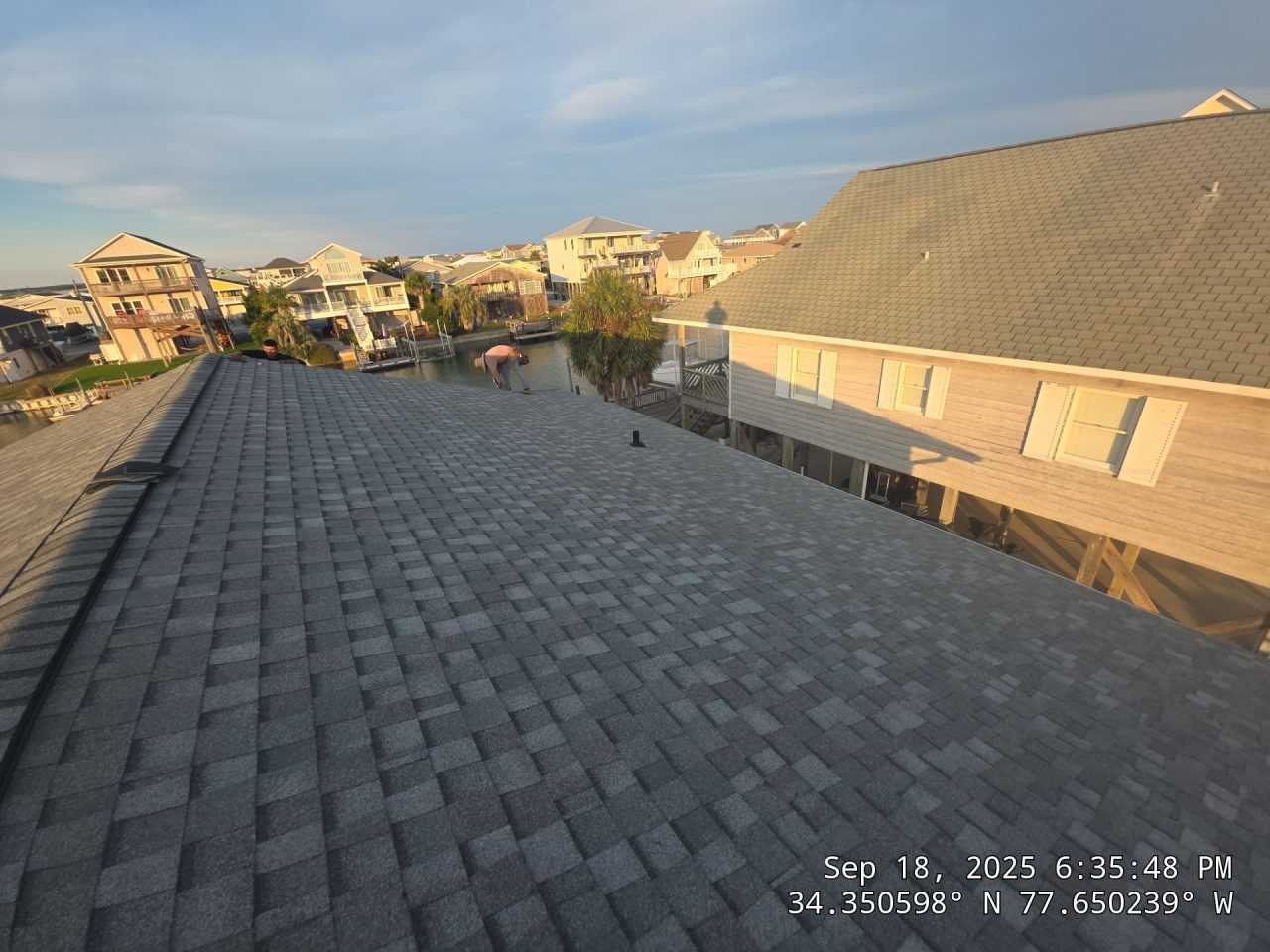 RGR Construction and Roofing, LLC FORTIFIED Roof Replacement project in Topsail Beach, NC