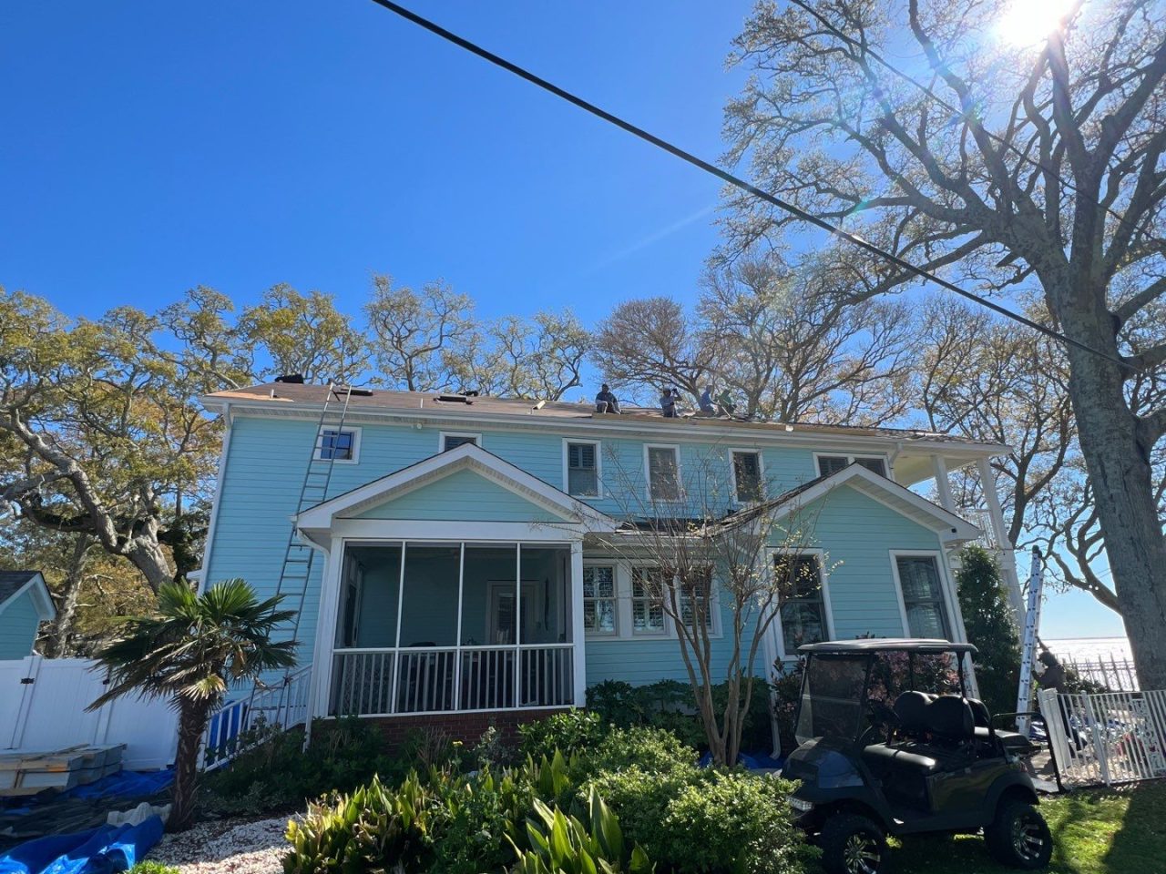RGR Construction and Roofing, LLC Metal Roof Installation project in Southport, NC