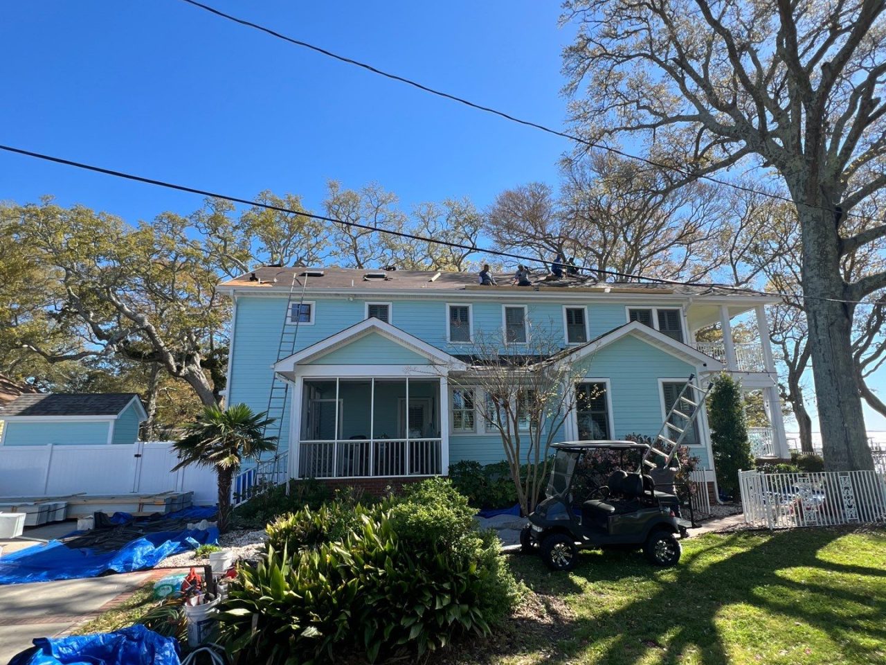 RGR Construction and Roofing, LLC Metal Roof Installation project in Southport, NC