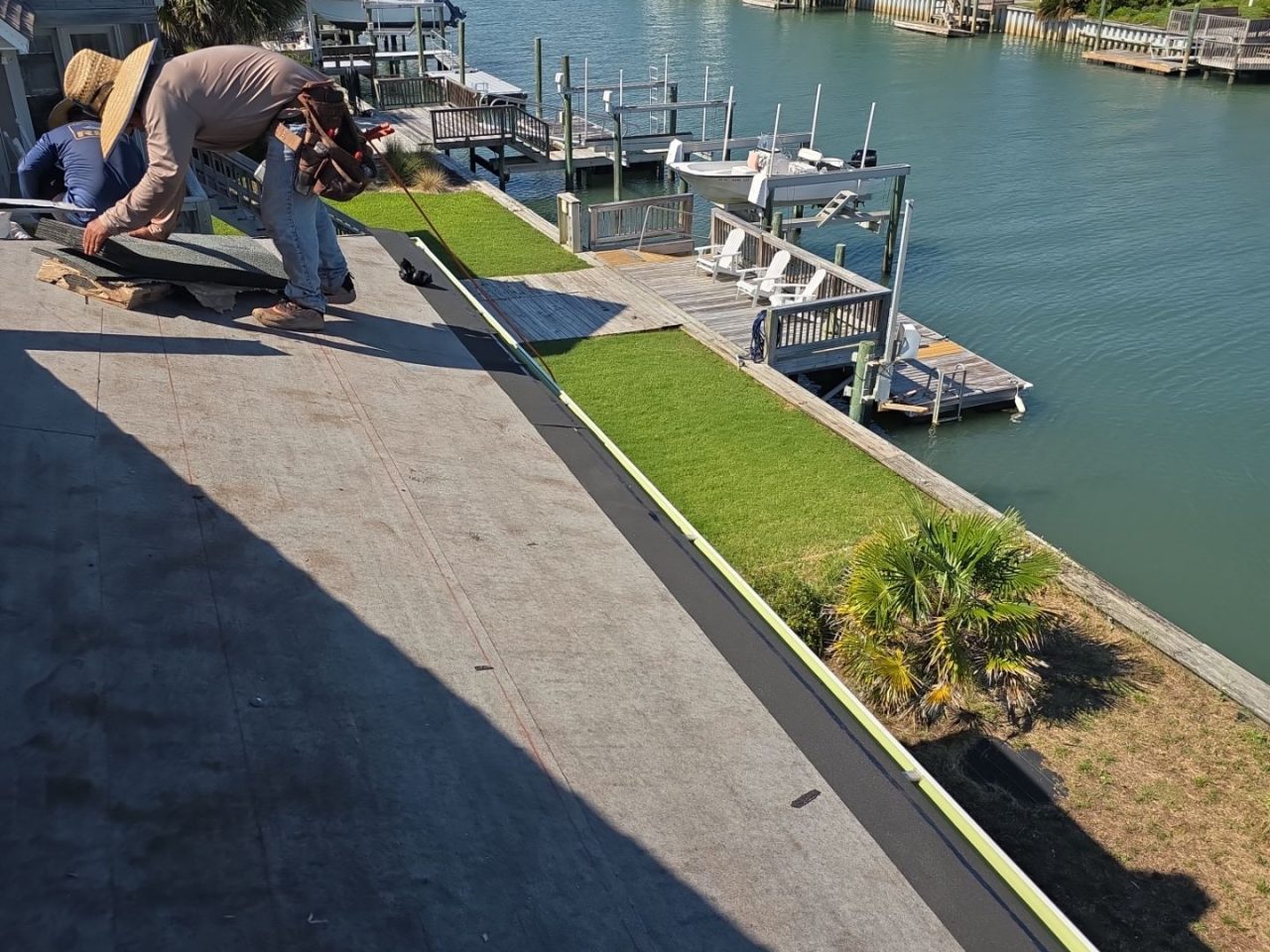 RGR Construction and Roofing, LLC FORTIFIED Roof Replacement project in Topsail Beach, NC