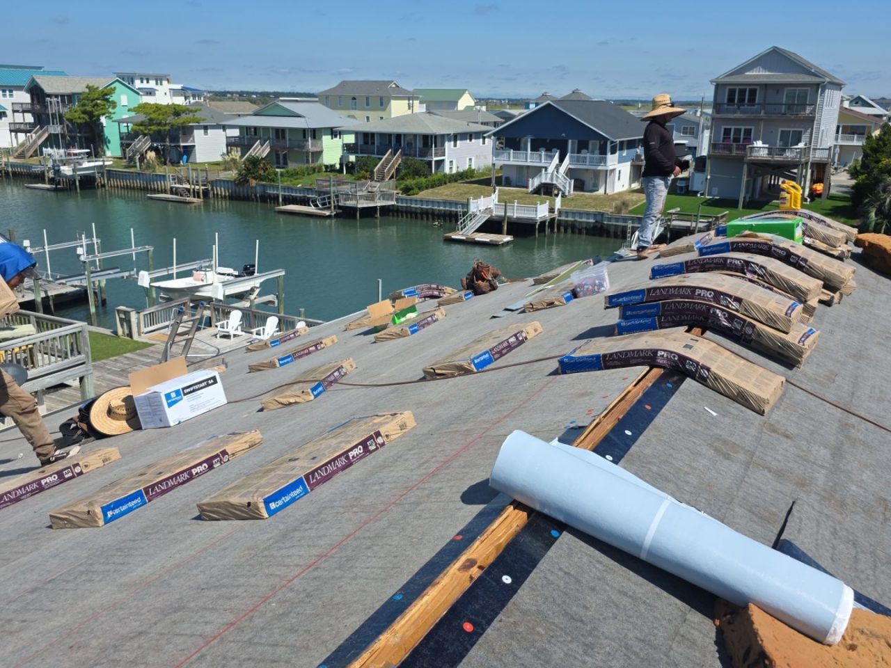 RGR Construction and Roofing, LLC FORTIFIED Roof Replacement project in Topsail Beach, NC