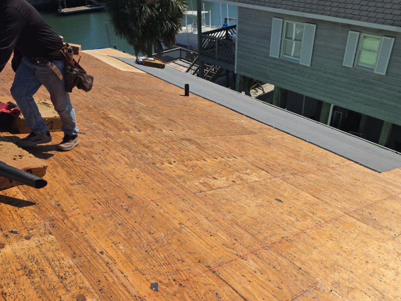 RGR Construction and Roofing, LLC FORTIFIED Roof Replacement project in Topsail Beach, NC