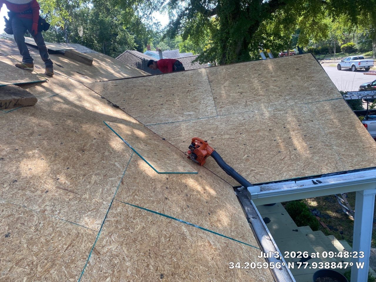 RGR Construction and Roofing, LLC Roof Replacement project in Wilmington, NC