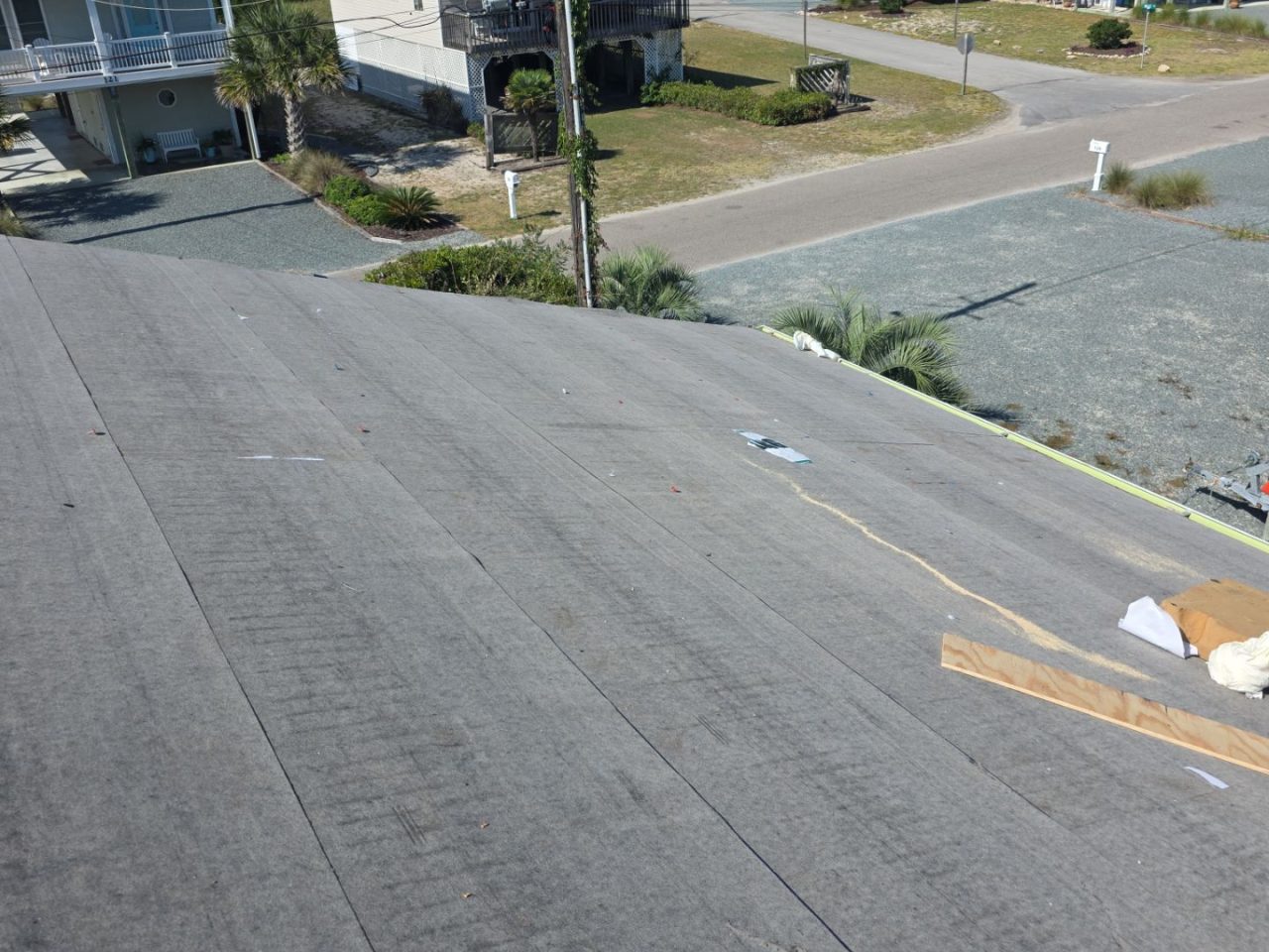 RGR Construction and Roofing, LLC FORTIFIED Roof Replacement project in Topsail Beach, NC