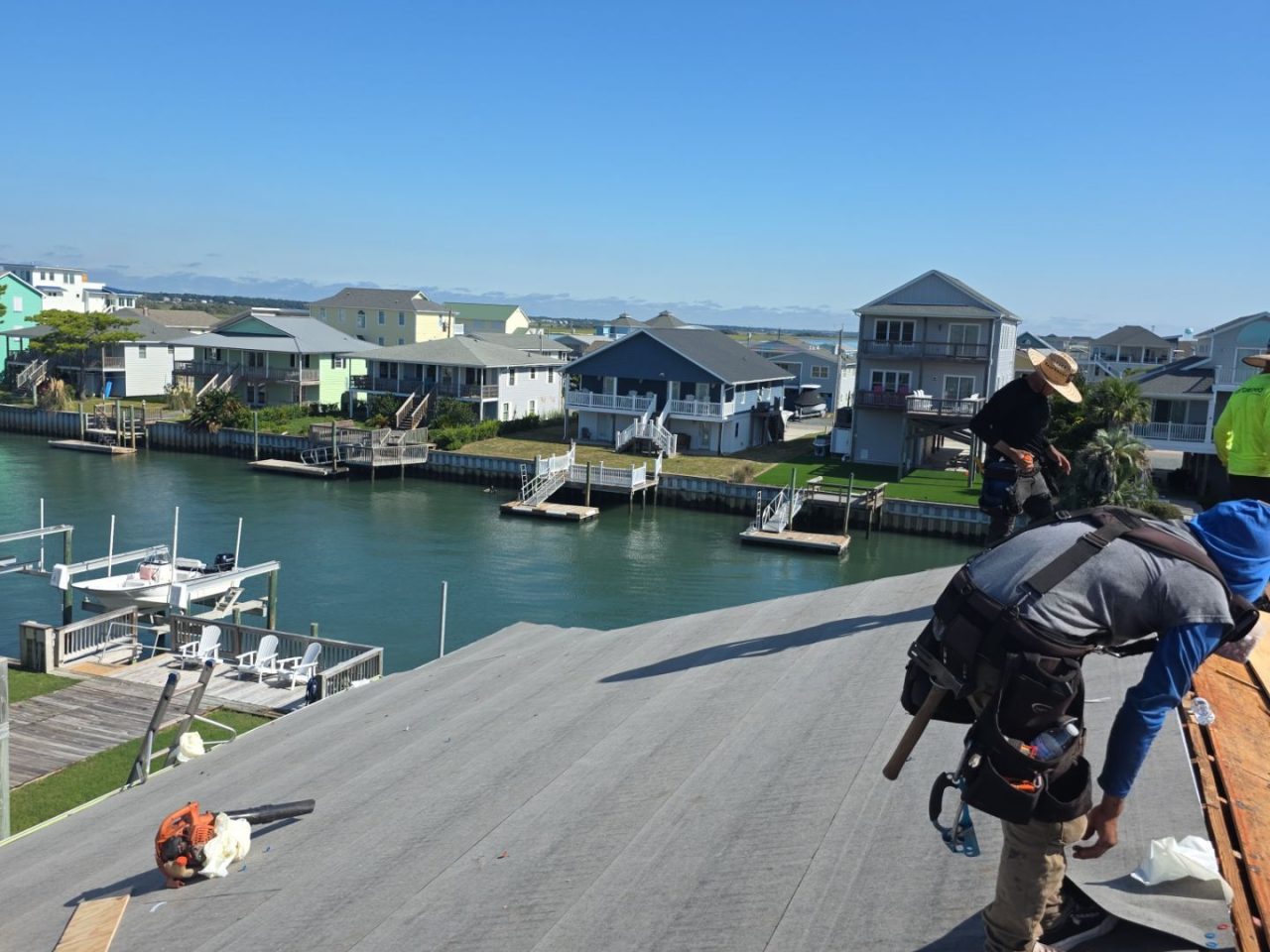 RGR Construction and Roofing, LLC FORTIFIED Roof Replacement project in Topsail Beach, NC