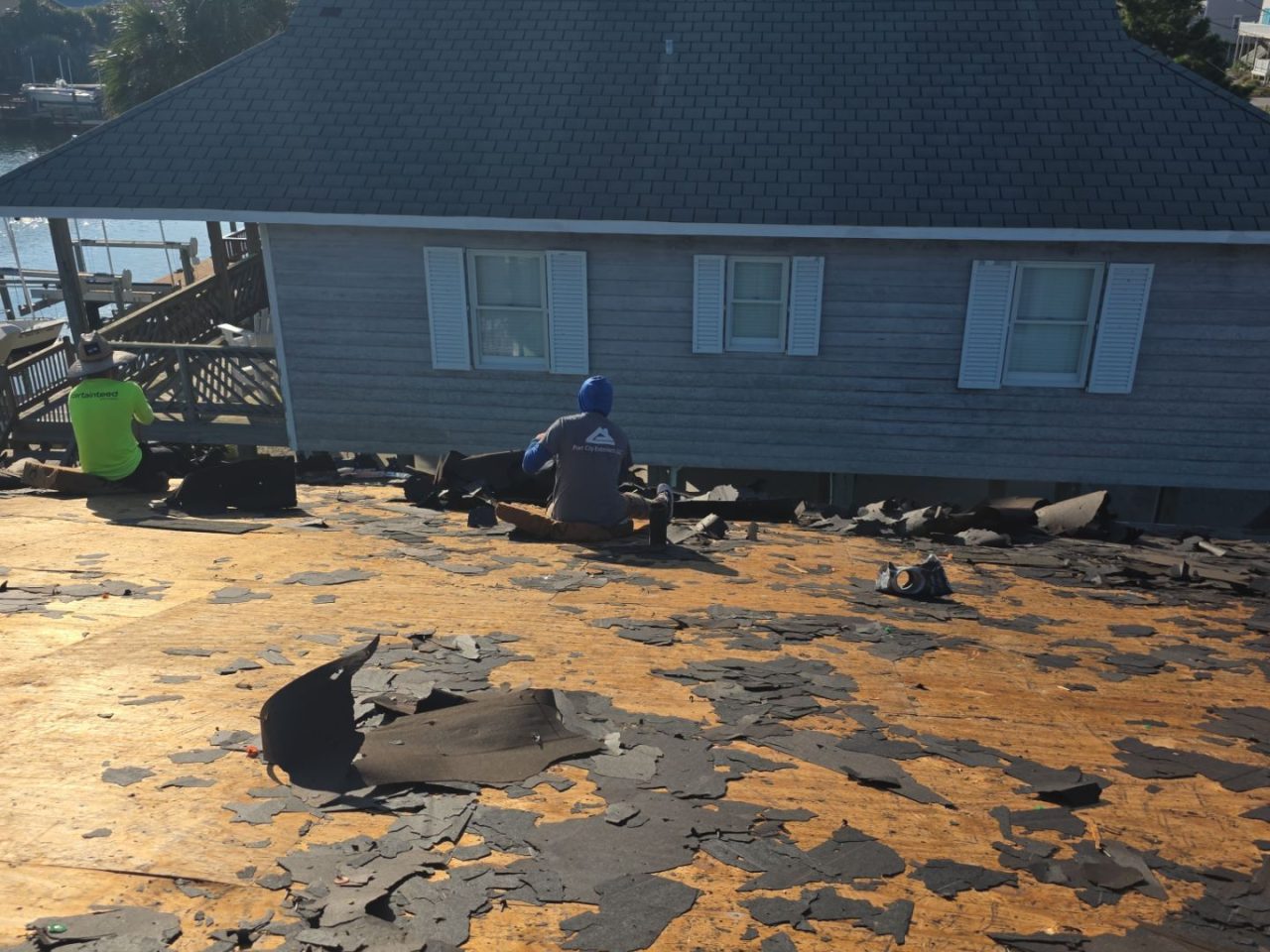 RGR Construction and Roofing, LLC FORTIFIED Roof Replacement project in Topsail Beach, NC
