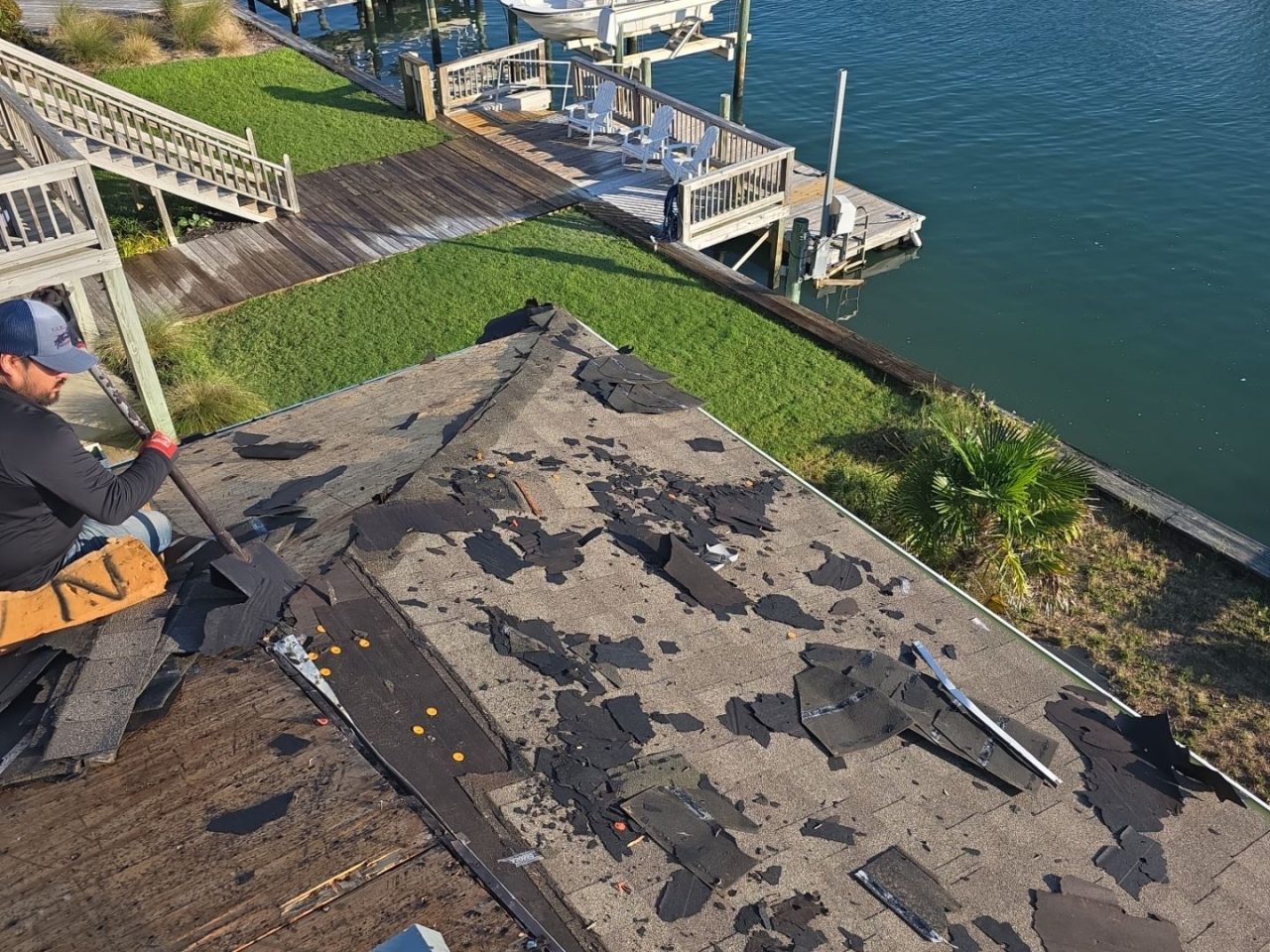 RGR Construction and Roofing, LLC FORTIFIED Roof Replacement project in Topsail Beach, NC