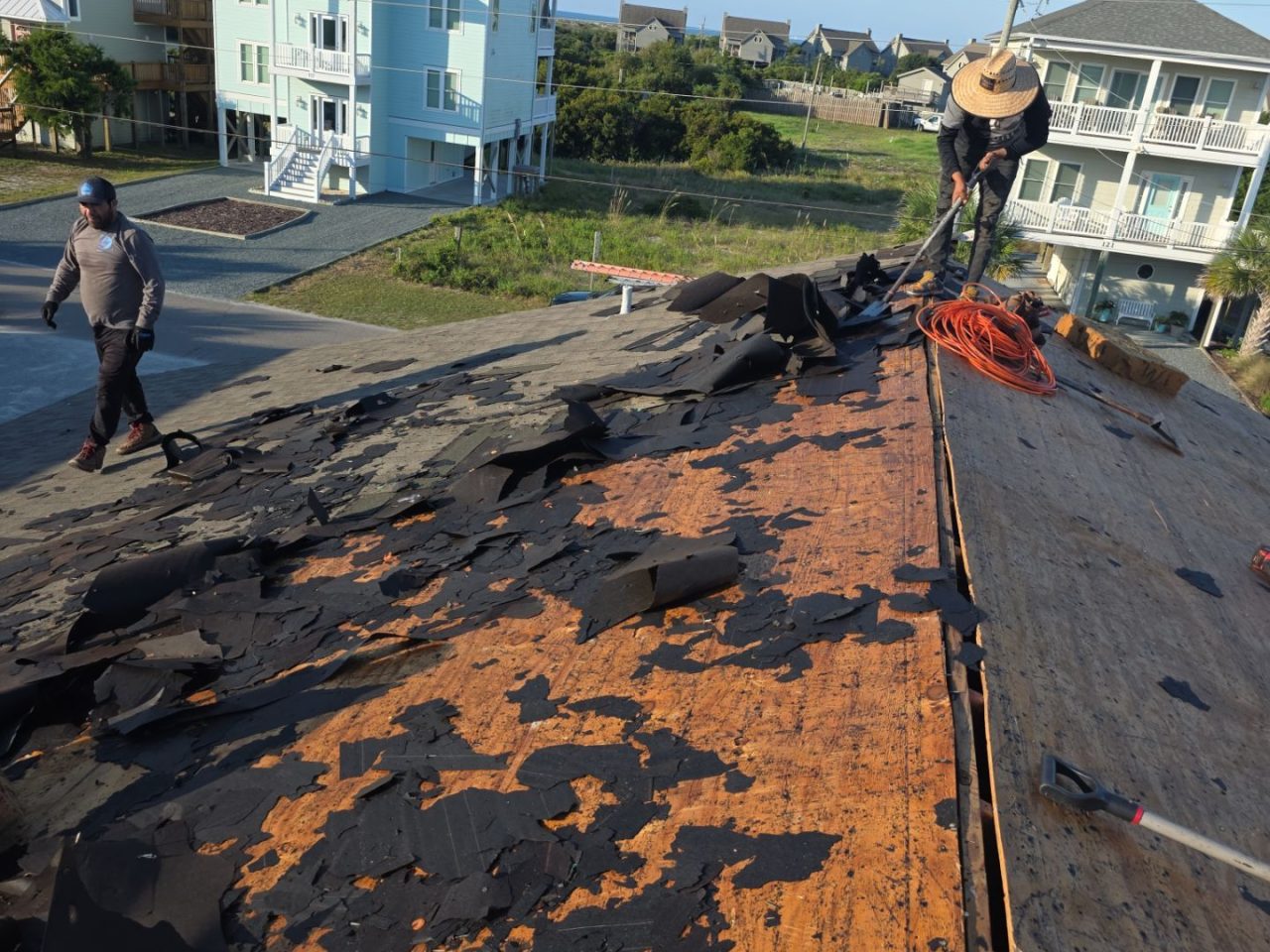RGR Construction and Roofing, LLC FORTIFIED Roof Replacement project in Topsail Beach, NC