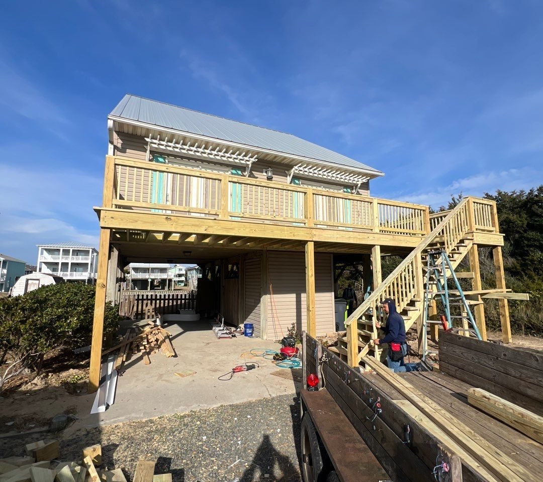 RGR Construction and Roofing, LLC Deck & Porches project in Oak Island, NC