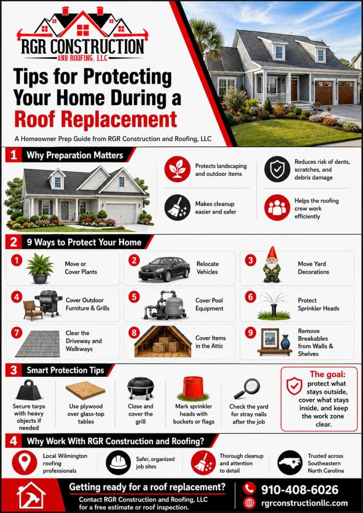Roof replacement home protection guide from RGR Construction and Roofing in Wilmington NC