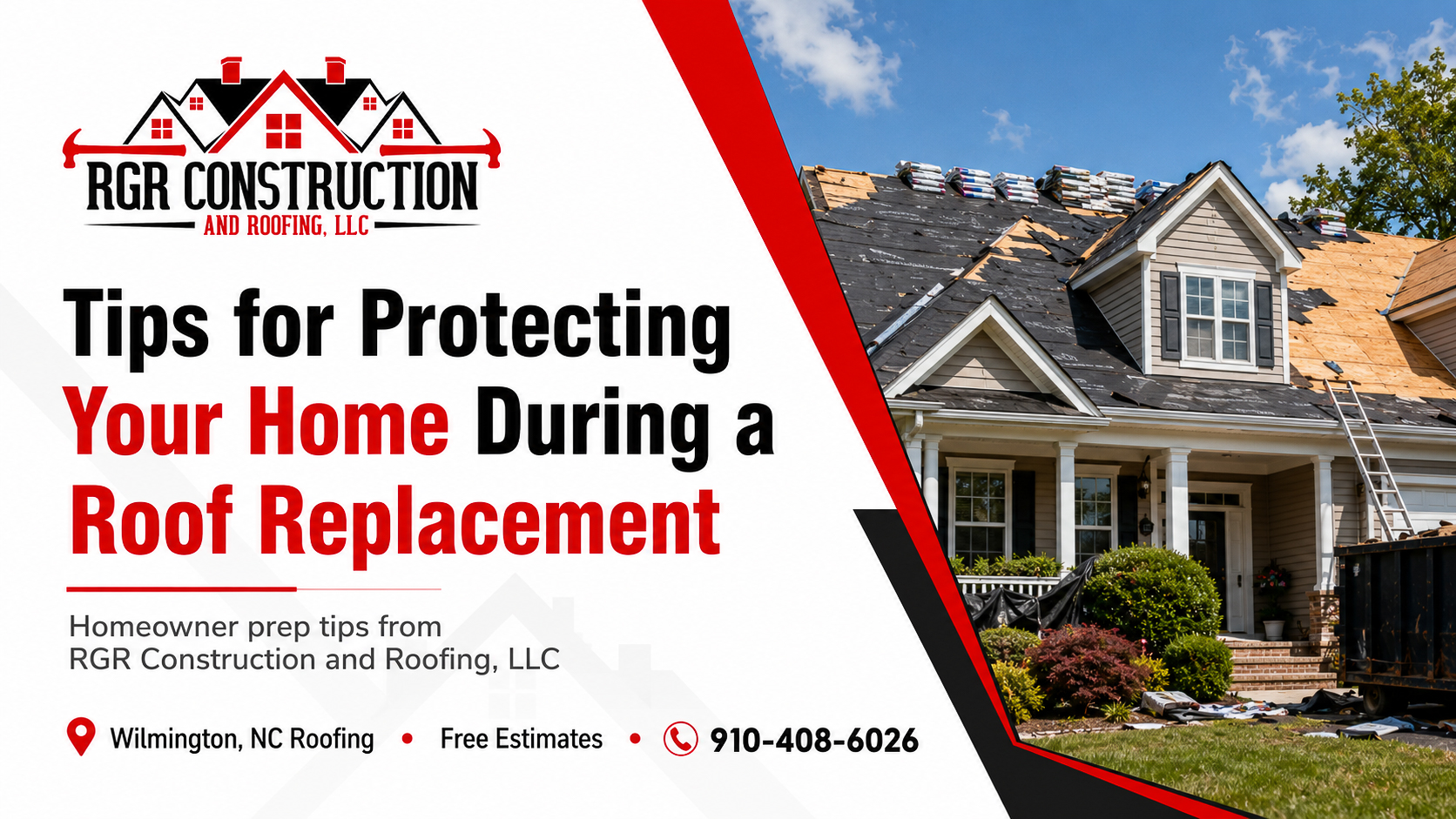 RGR Construction and Roofing roof replacement tips for homeowners in Wilmington NC