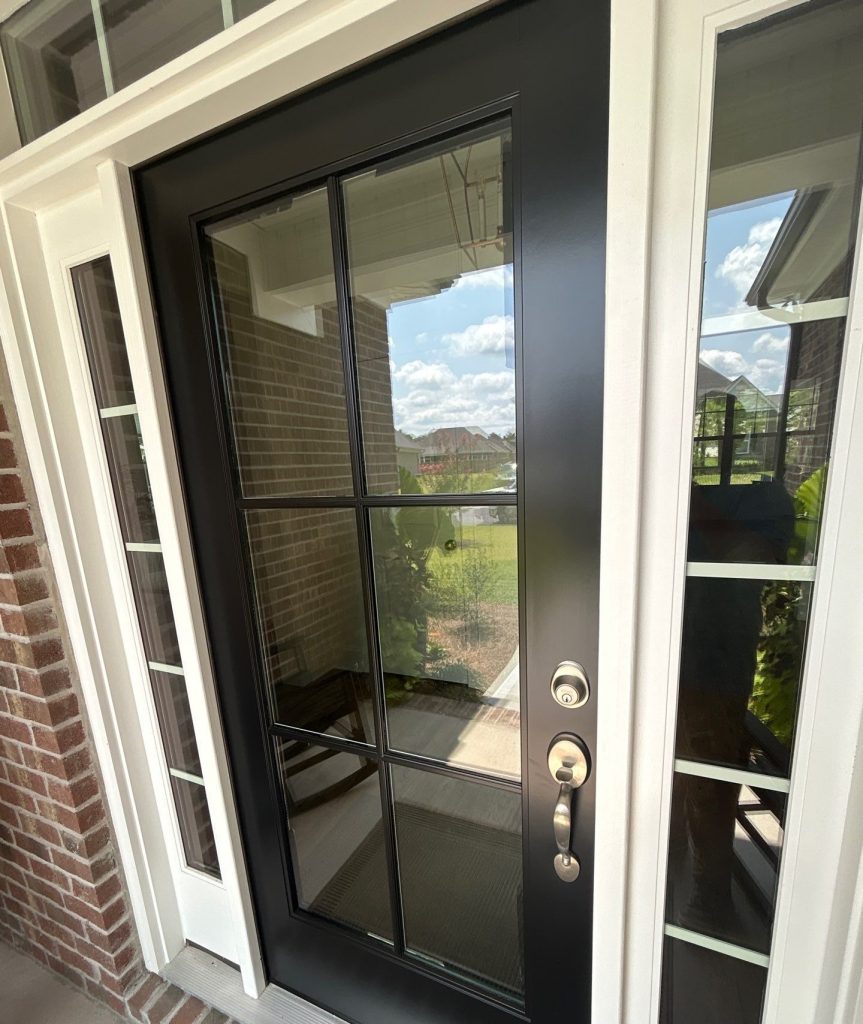 Bolivia Entry Door Upgrade and Modern Pendant Light Installation — project photograph