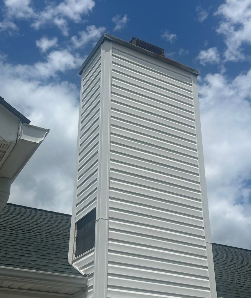 Chimney Chase Repair and Exterior Panel Replacement in Wilmington, NC