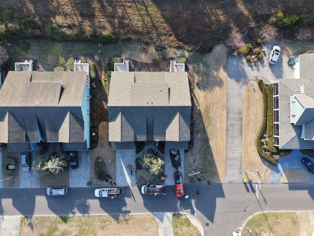 Kure Beach FORTIFIED Roof Replacement with Weathered Wood Landmark PRO Shingles — project photograph