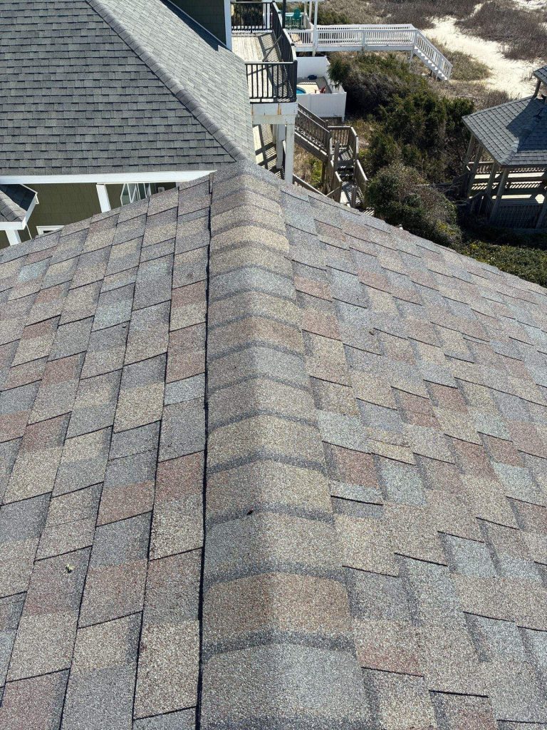 Oak Island Ridge Line Roof Repair — project detail 2