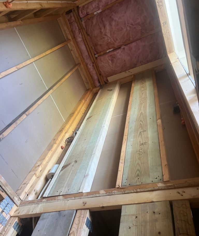 Residential Elevator Shaft Framing and Structural Construction in Oak Island — project detail 3