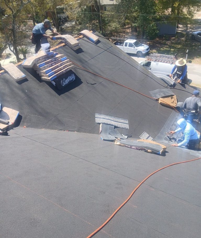 Carolina Beach FORTIFIED Roof Replacement with CertainTeed Landmark PRO Moire Black — project detail 4