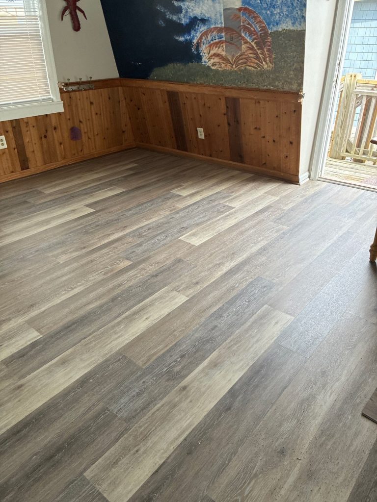 Caving Floors – LVP Structural Floor Repair in Oak Island, NC — project detail 4