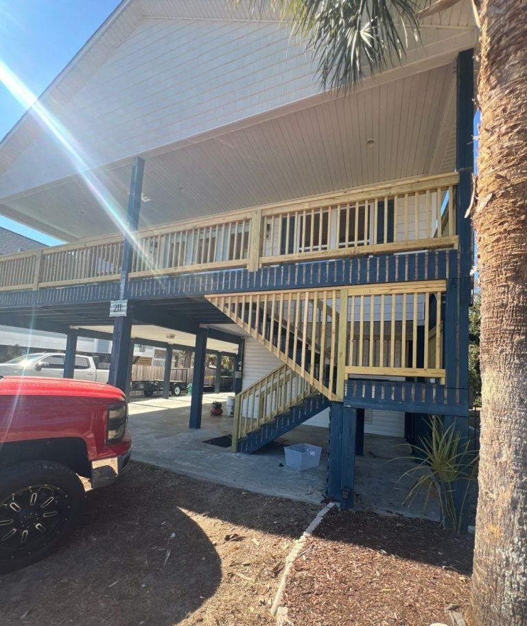 New Handrails & Stair Railings Installation – Oak Island, NC — project detail 5