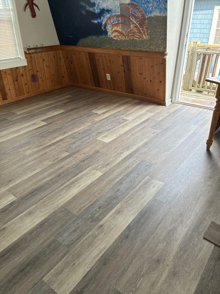 Caving Floors – LVP Structural Floor Repair in Oak Island, NC — project detail 5